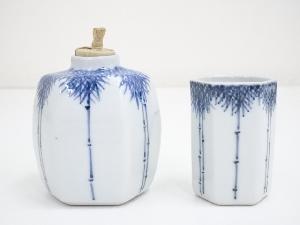 茶道具　鎌倉彫　菊香合　書付箱付　V　R9429 道具 ] - 道具 鎌倉彫茶箱セット（象牙茶杓付） □zネットショップ圭